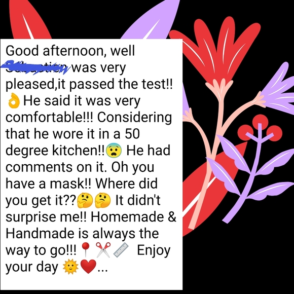 Custom Size Summer Face Mask - Picture 2 of 2